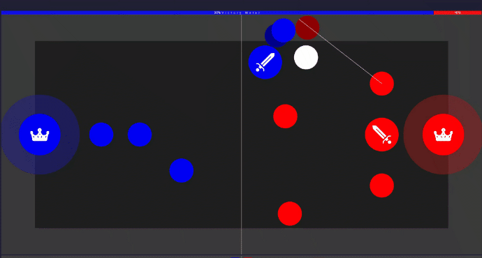 Left player deciding